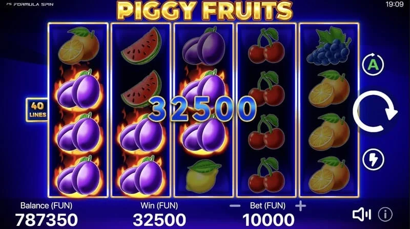 Piggy Fruits - kombinace prasátek a ovocných symbolů